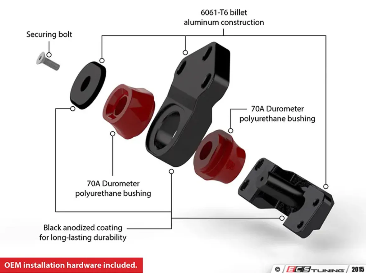 ECS Performance Transmission Mount - Mk7/8V - Image 3