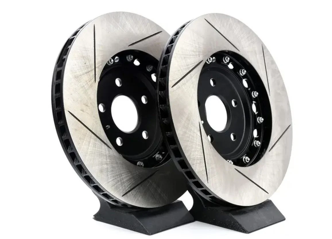 ECS Tuning - 340x30mm Front Slotted 2-Piece Semi-Floating Brake Discs Pair - Image 3