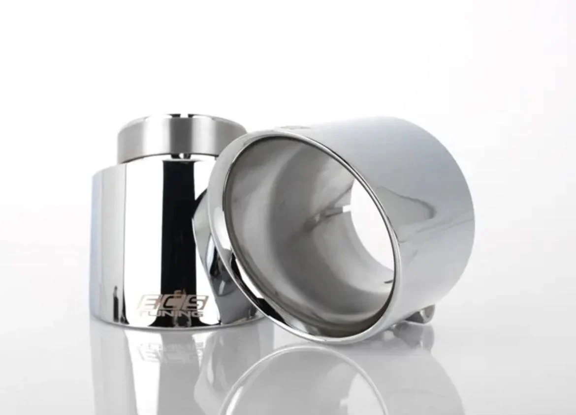 ECS Tuning 4" OE Fit Exhaust Tips - Chrome - Pair - Mk6/Mk7 GTI