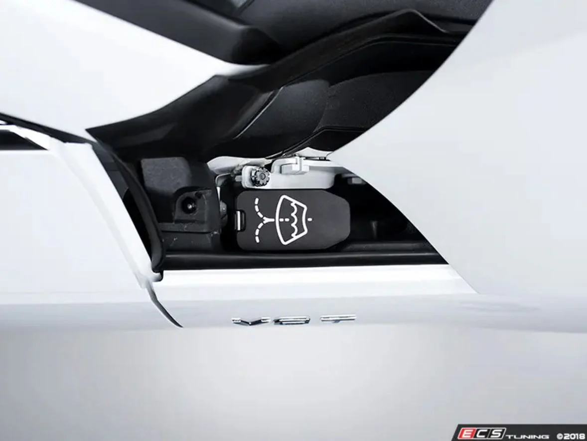 ECS Tuning Billet Washer Fluid Reservoir Cap - Black Anodized - B9 Models - Image 2