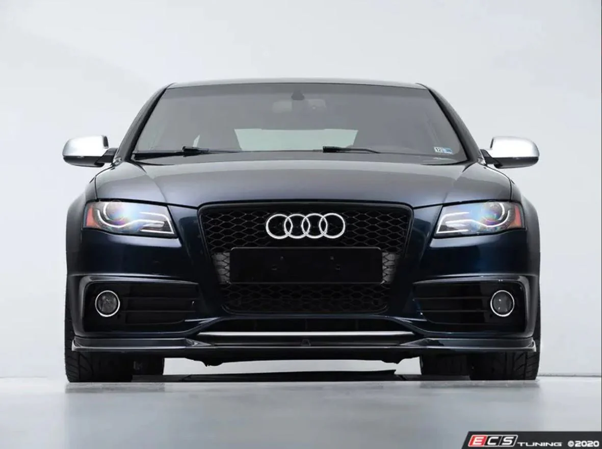 ECS Tuning Gloss Black Front Splitter - A4/S4 B8 - Image 2