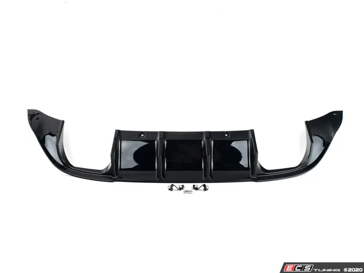 ECS Tuning Gloss Black Rear Diffuser - Golf Mk7.5 R - Image 2