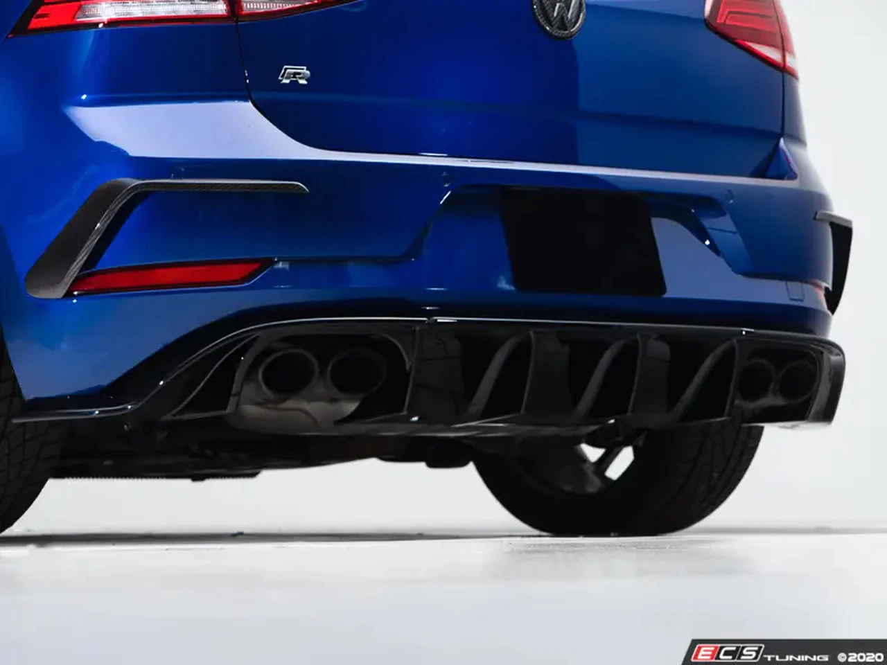 ECS Tuning Gloss Black Rear Diffuser - Golf Mk7.5 R - Image 5