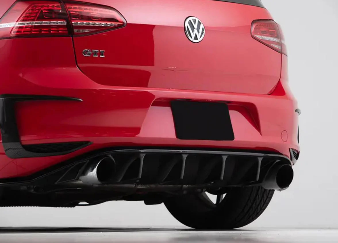 ECS Tuning Gloss Black Rear Diffuser - Mk7 Golf GTI
