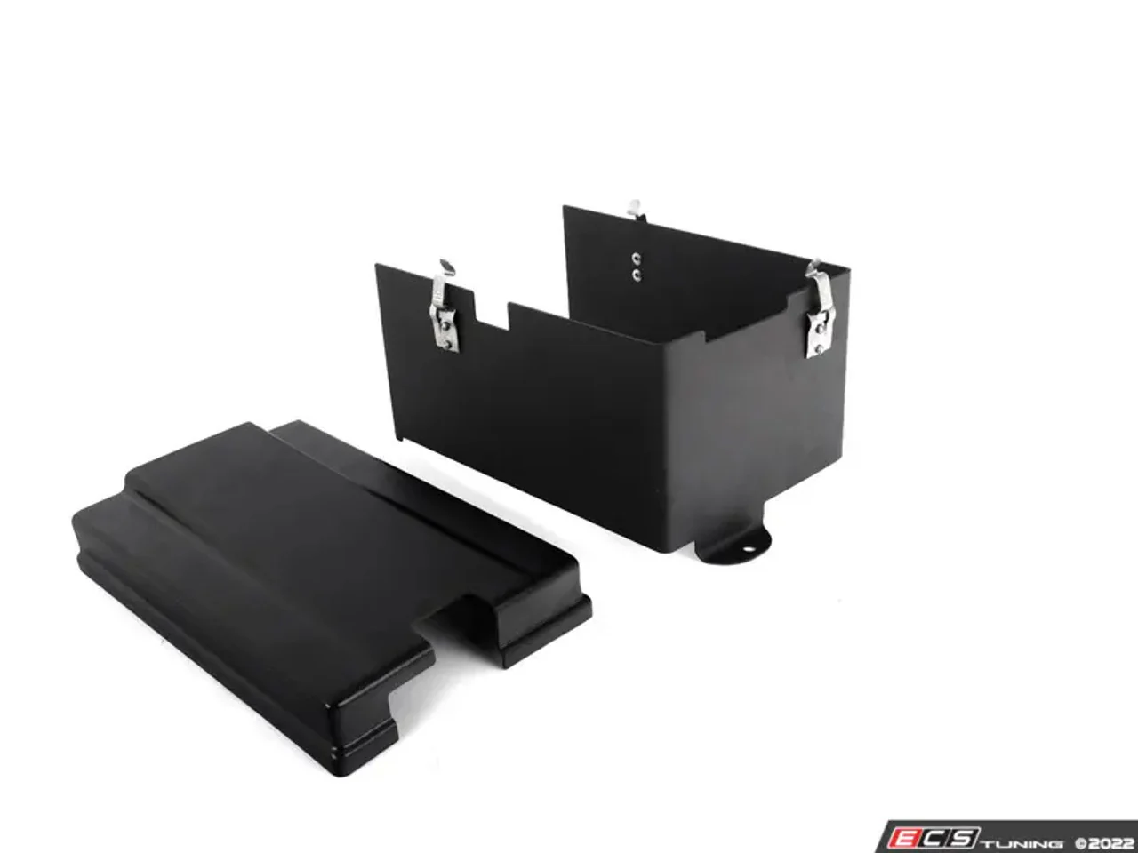 ECS Tuning Matte Black / Carbon Fibre Battery Cover Kit - MK8 GTI / Golf R - Image 3
