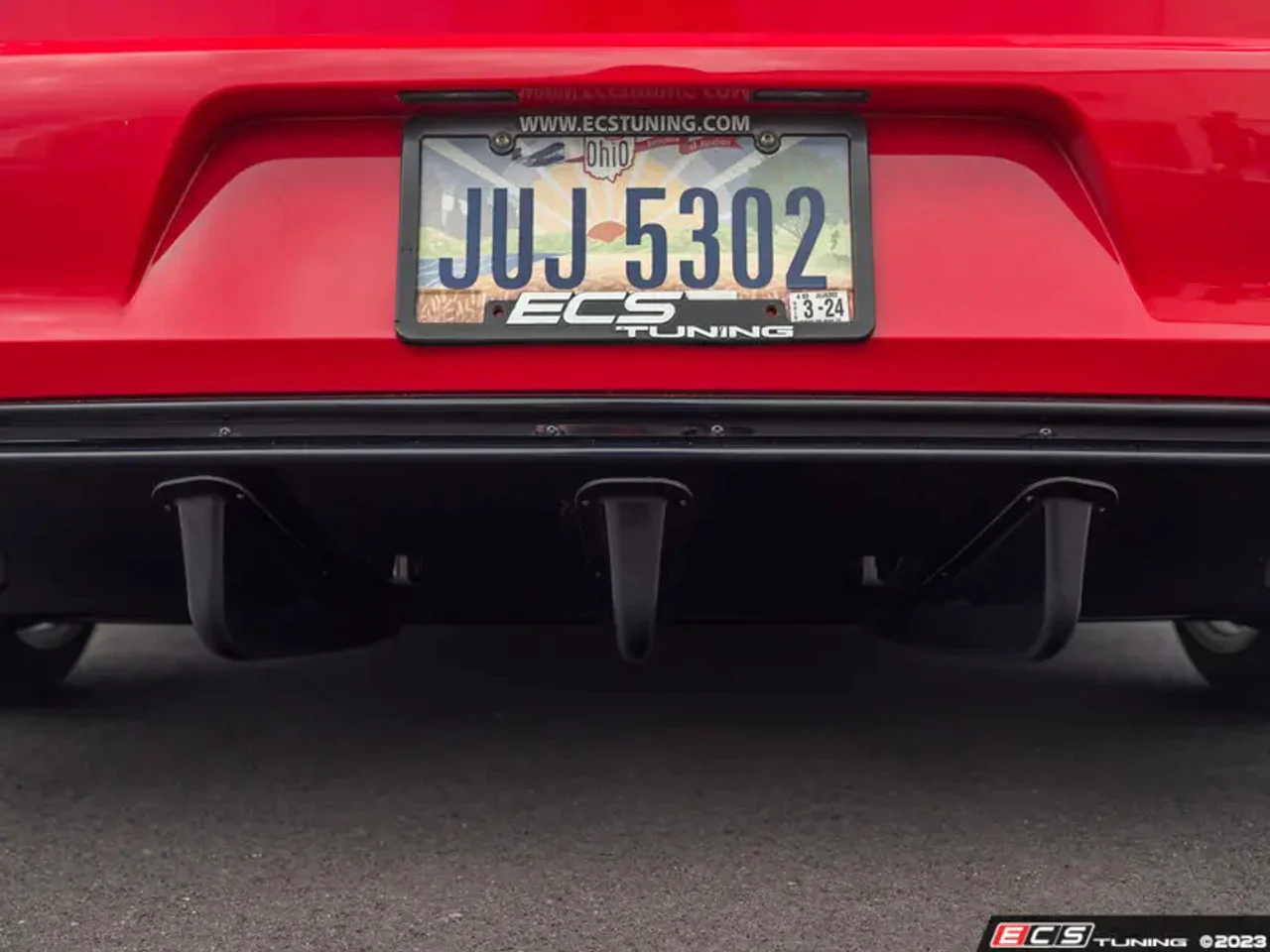 ECS Tuning MK7 GTI Functional Aerodynamic Rear Diffuser Kit - Image 3