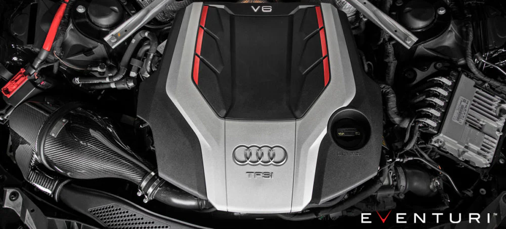 Eventuri Audi S4/S5 (B9) 3.0 V6 Turbo Carbon Fibre Air Intake System - Image 6