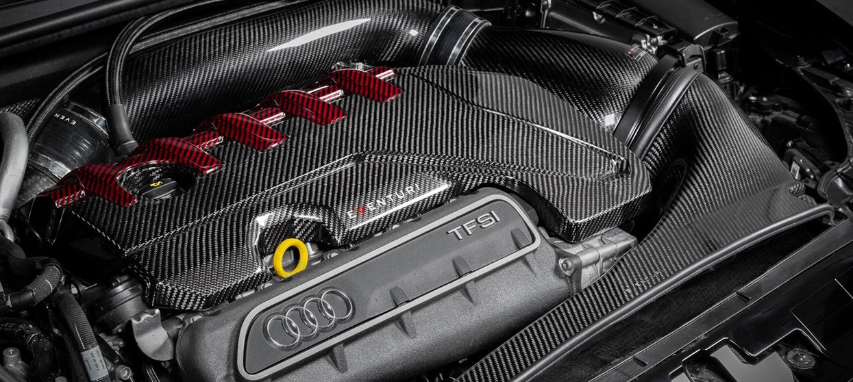 Eventuri Carbon Fibre Black and Red Engine Cover - RS3 Gen 2 / TTRS 8S / RS3 8Y - Image 4