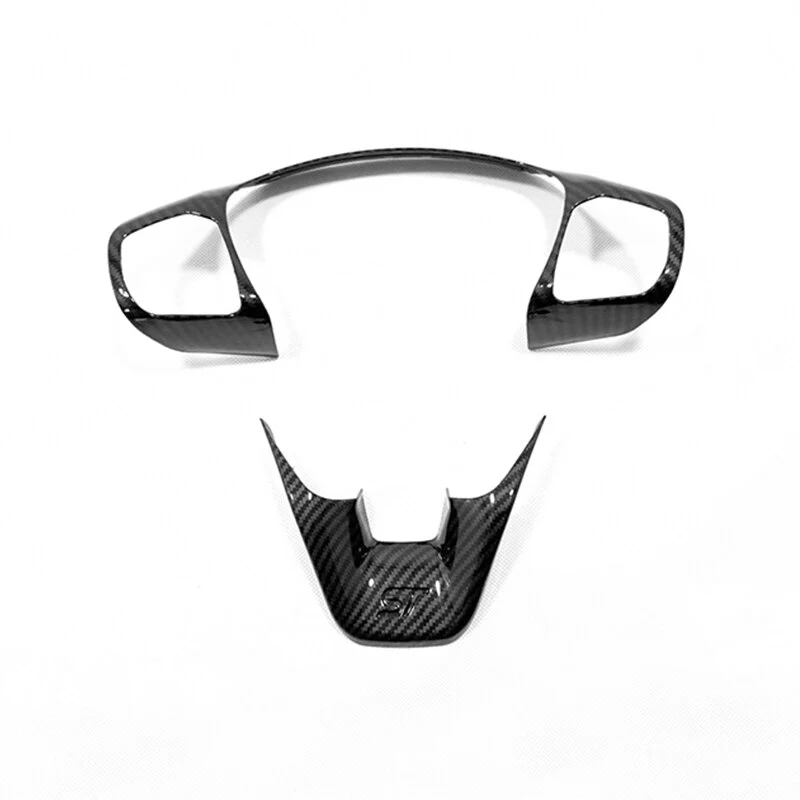 Ford Fiesta Carbon Fibre Look Steering Wheel Trims (MK8 / 2018+) - Image 2