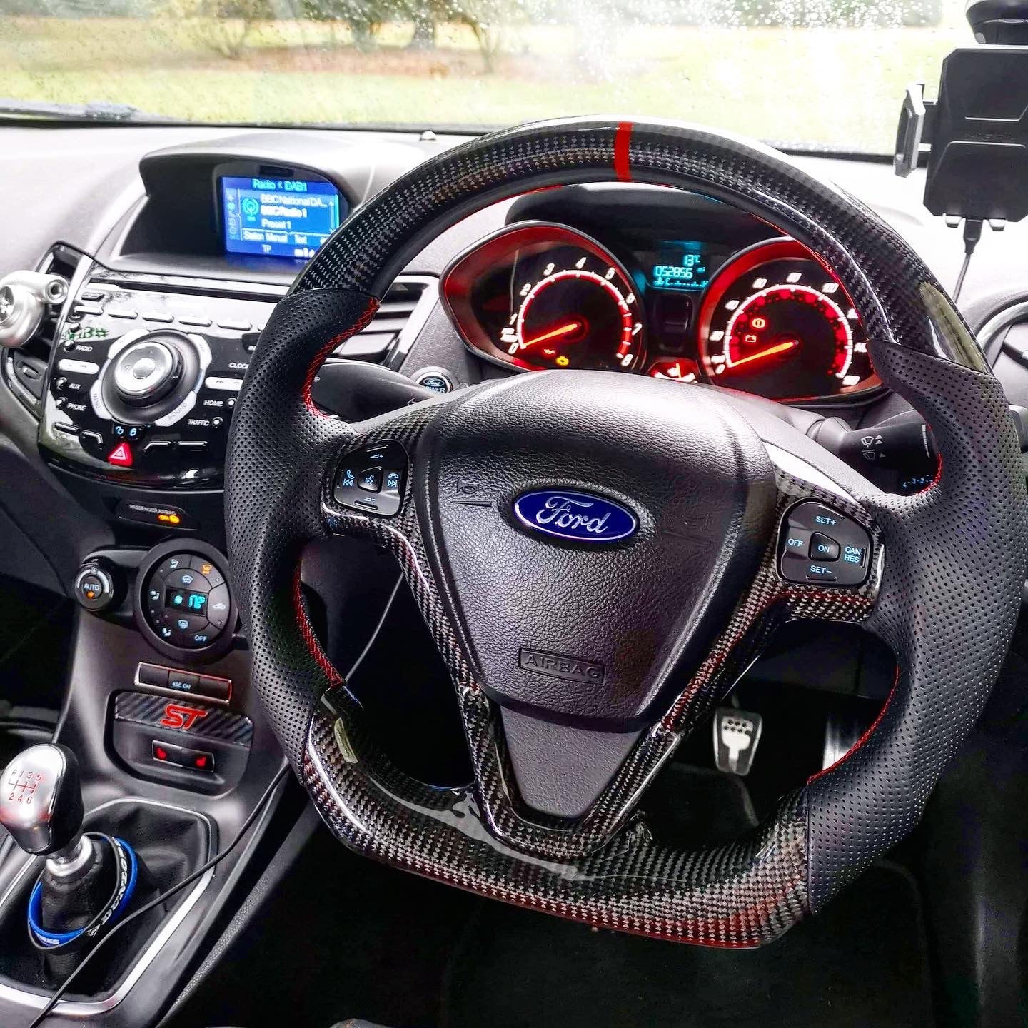 Ford Fiesta Carbon Fibre Custom Steering Wheel (MK7 / MK7.5 - 2009 to 2017) - Image 3