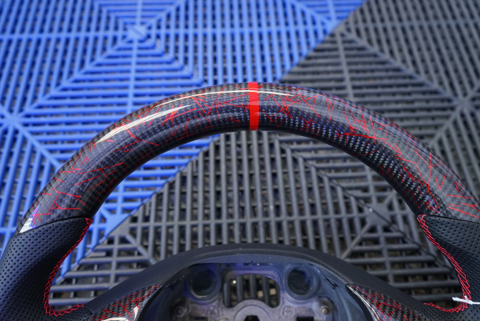 Ford Fiesta MK7 / MK7.5 Carbon Fibre Steering Wheel - SWFIESTA10 - Image 4