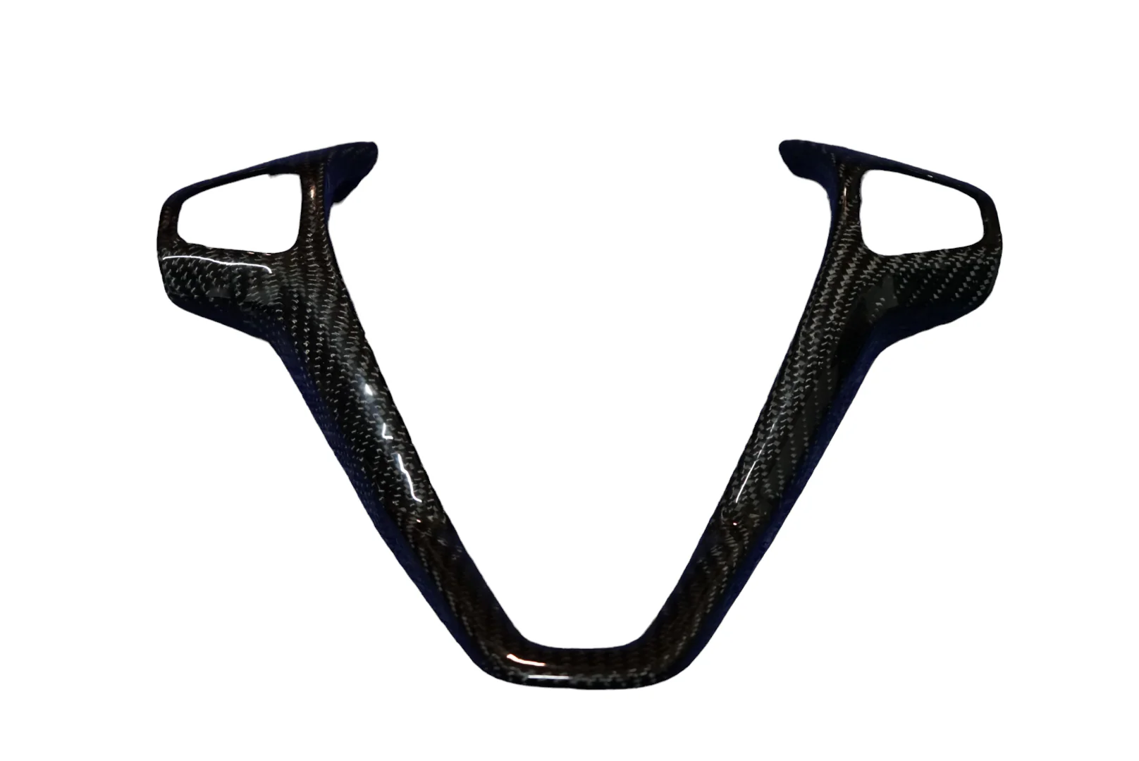 Ford Fiesta MK7 / MK7.5 Steering Wheel V Trim Carbon Fibre - Image 2