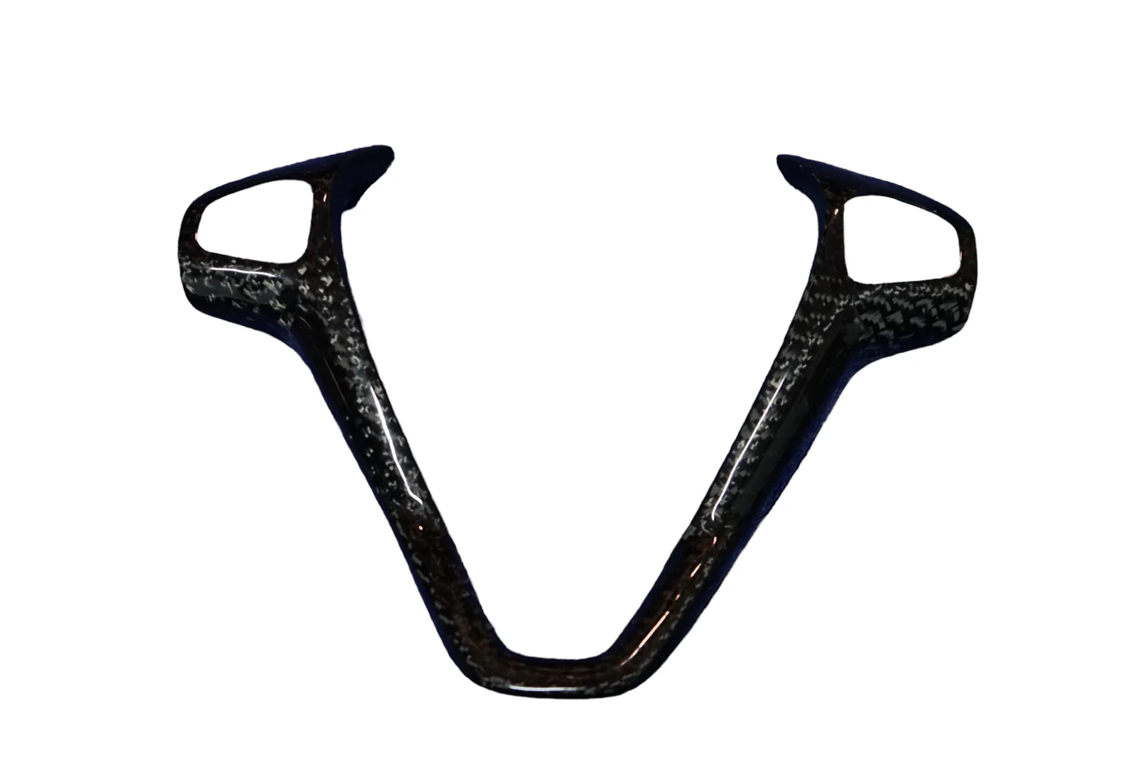 Ford Fiesta MK7 / MK7.5 Steering Wheel V Trim Carbon Fibre - Image 4