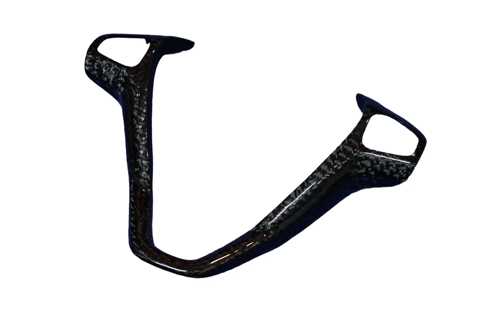Ford Fiesta MK7 / MK7.5 Steering Wheel V Trim Carbon Fibre - Image 5