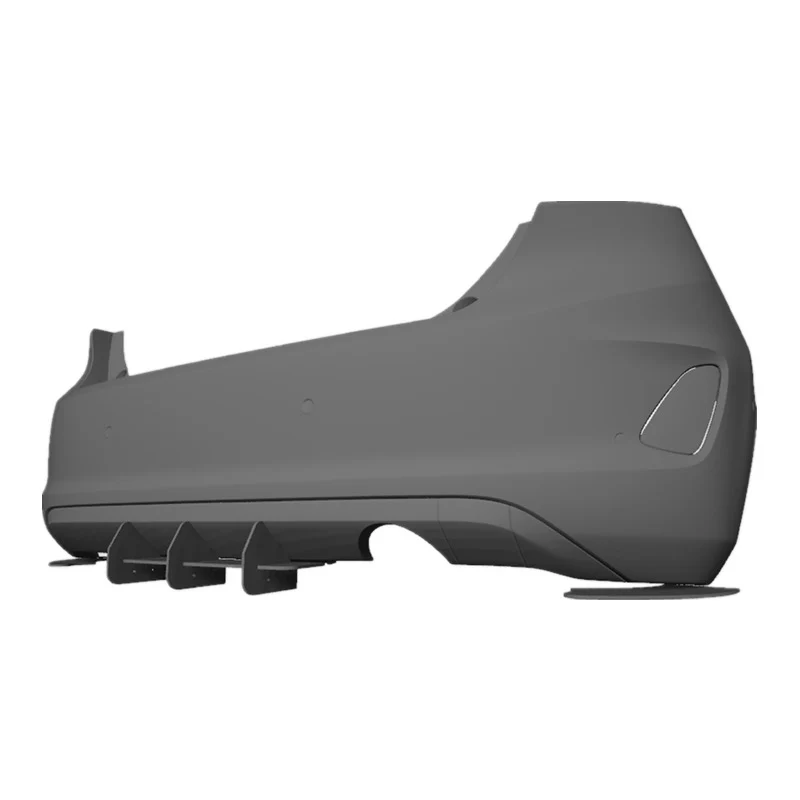 Ford Fiesta MK8 Rear Fin Diffuser (Standard Bumper 2018+) - DAS Automotive - Image 4