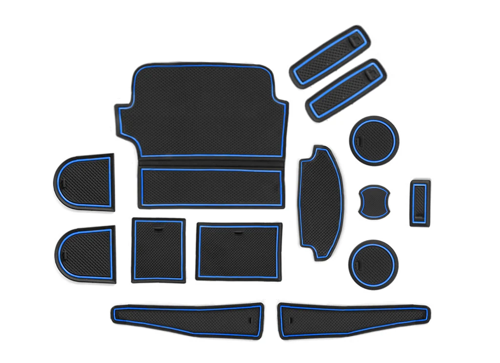 Ford Fiesta MK8 Rubber Anti-Slip Interior Storage Mats (2017-2020) - Image 2
