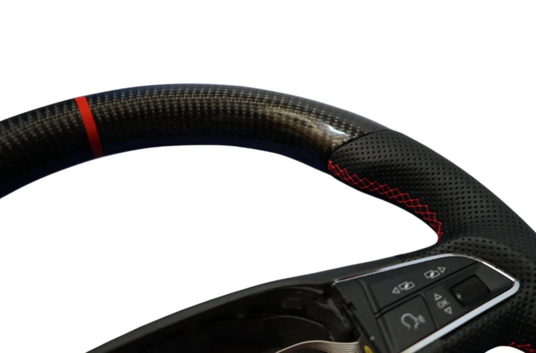 Seat Leon MK3 Carbon Fibre Steering Wheel (2013 - 2021) MANUAL - Image 2