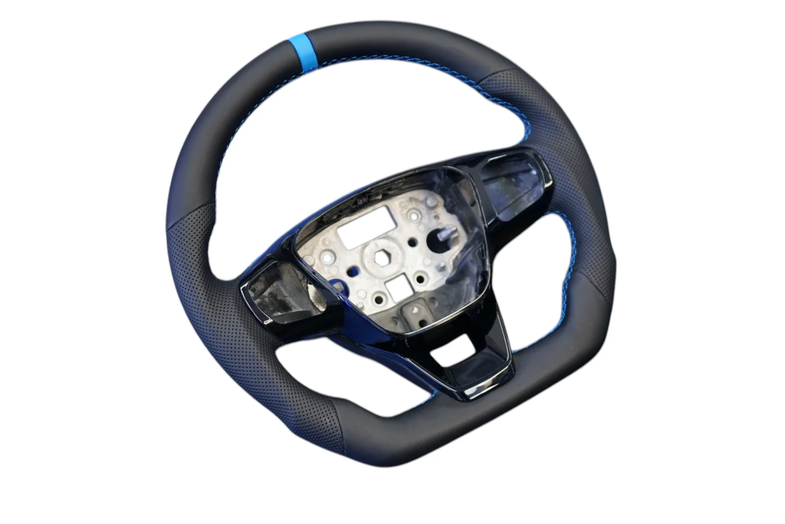 Ford Transit Custom 2018+ Perforated Leather Steering Wheel - SWTRANCUS13 - Image 2