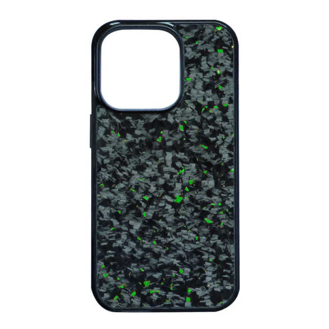 iPhone 14, 14 Plus, 14 Pro, 14 Pro Max Forge Carbon + Coloured Flake Phone Case - DIVERSION - Image 4