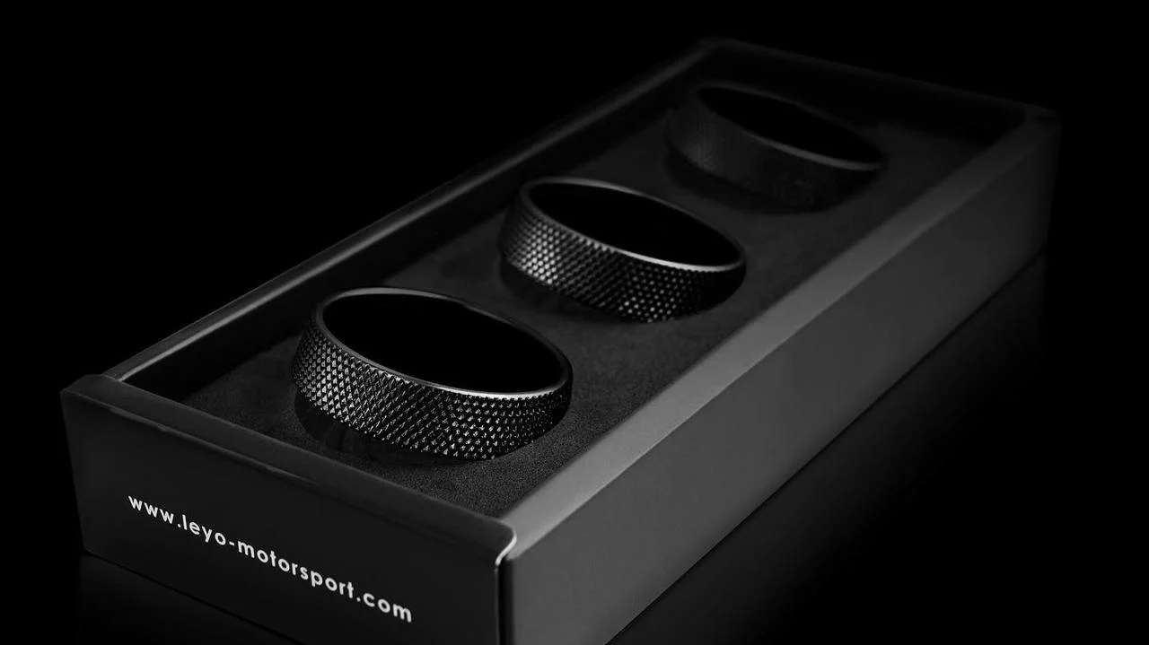 Leyo Motorsport Black Billet Alloy Climatronic Rings Golf MK7/MK7.5