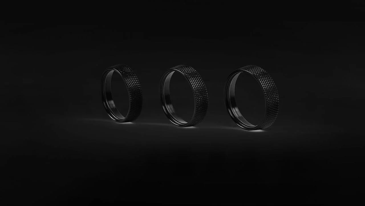 Leyo Motorsport Black Billet Alloy Climatronic Rings Golf MK7/MK7.5 - Image 3
