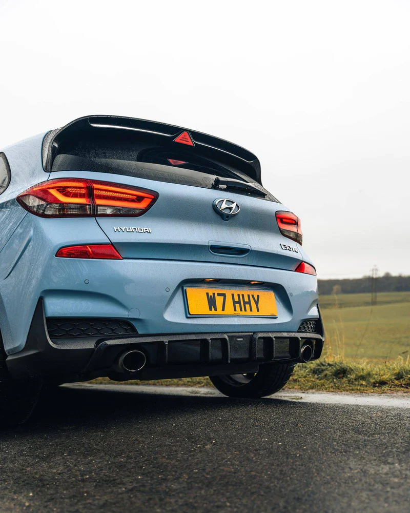 HYUNDAI I30 N EVO-1 GLOSS BLACK REAR DIFFUSER BY ZAERO (2018+, PD) - Image 4