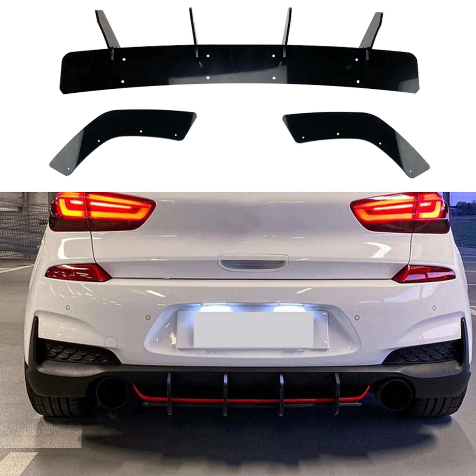 Hyundai I30N Rear Bumper Diffuser (2017+ Facelift Models) - Image 2