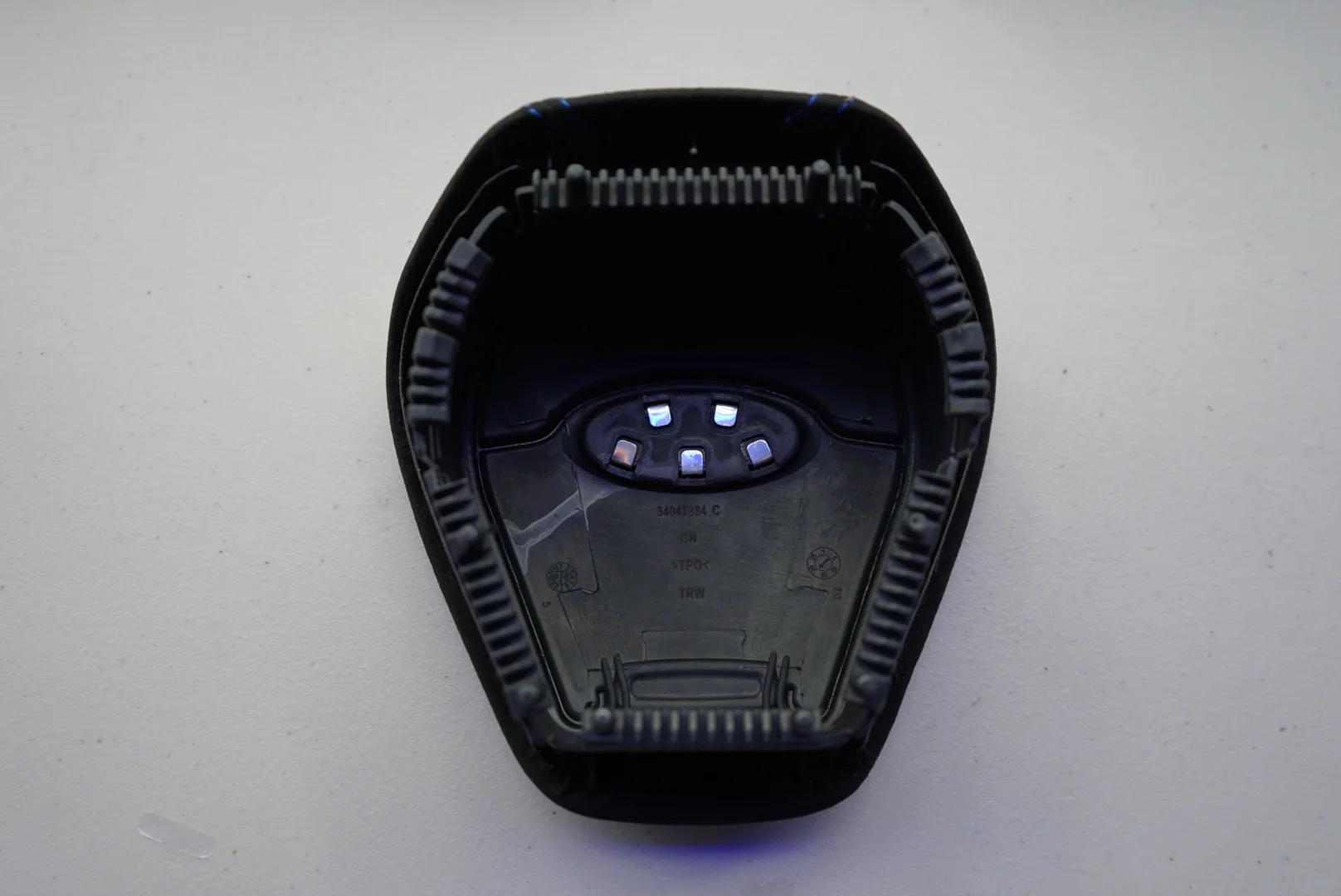 IN STOCK - Ford Fiesta MK7 / MK7.5 Airbag Cover (Alcantara + Blue Stitching) - FIESTAMK7AB1 - Image 3