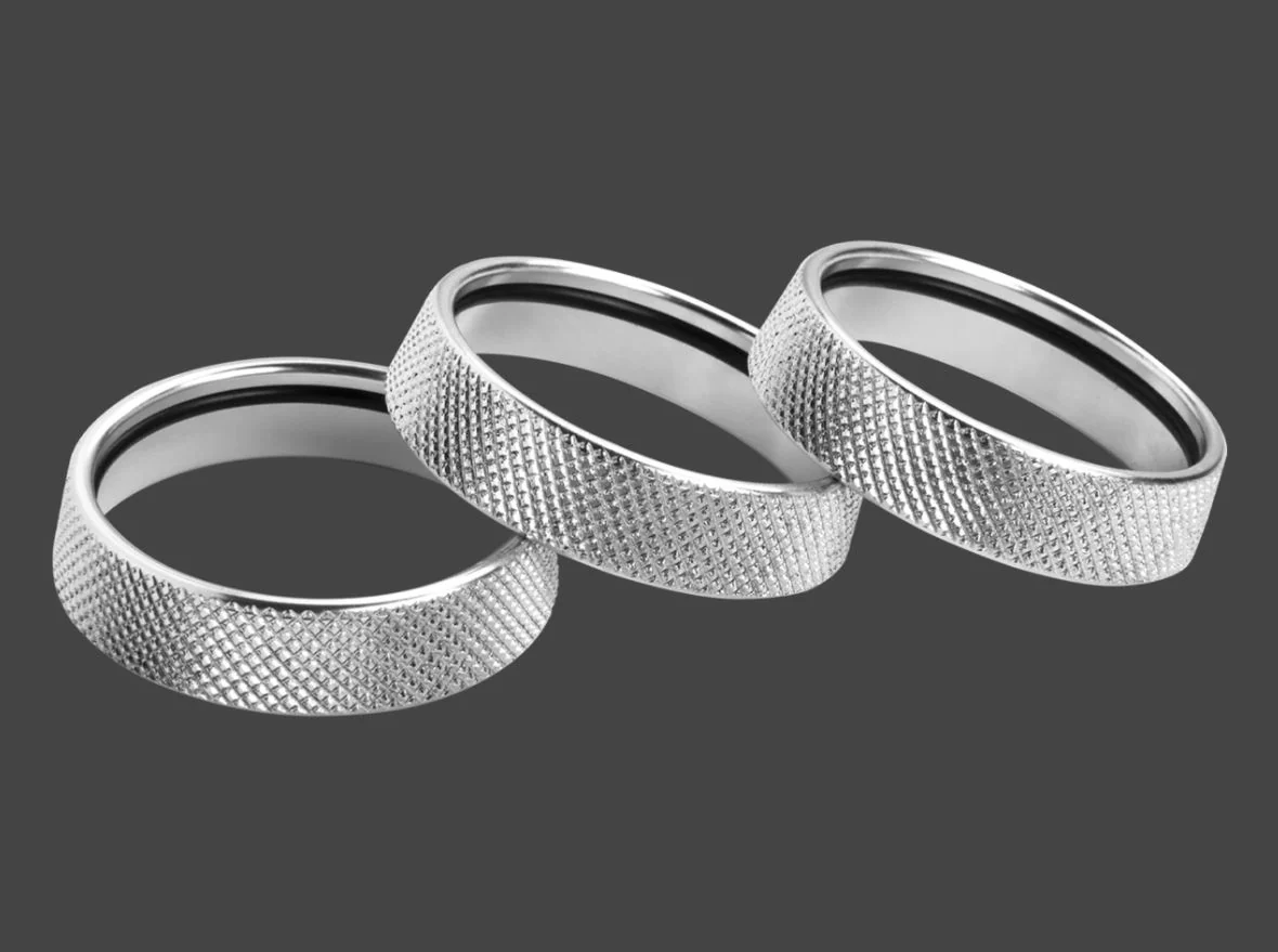 Leyo Motorsport Silver Billet Alloy Climatronic Rings Golf MK7/MK7.5