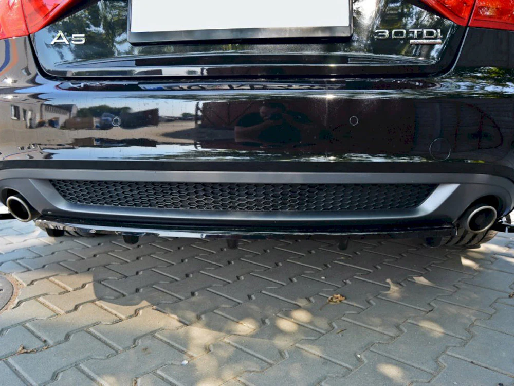 Maxton Design Central Rear Splitter For Audi A5 S-Line 8T Coupe / Sportback (With a Vertical Bar) - Image 3