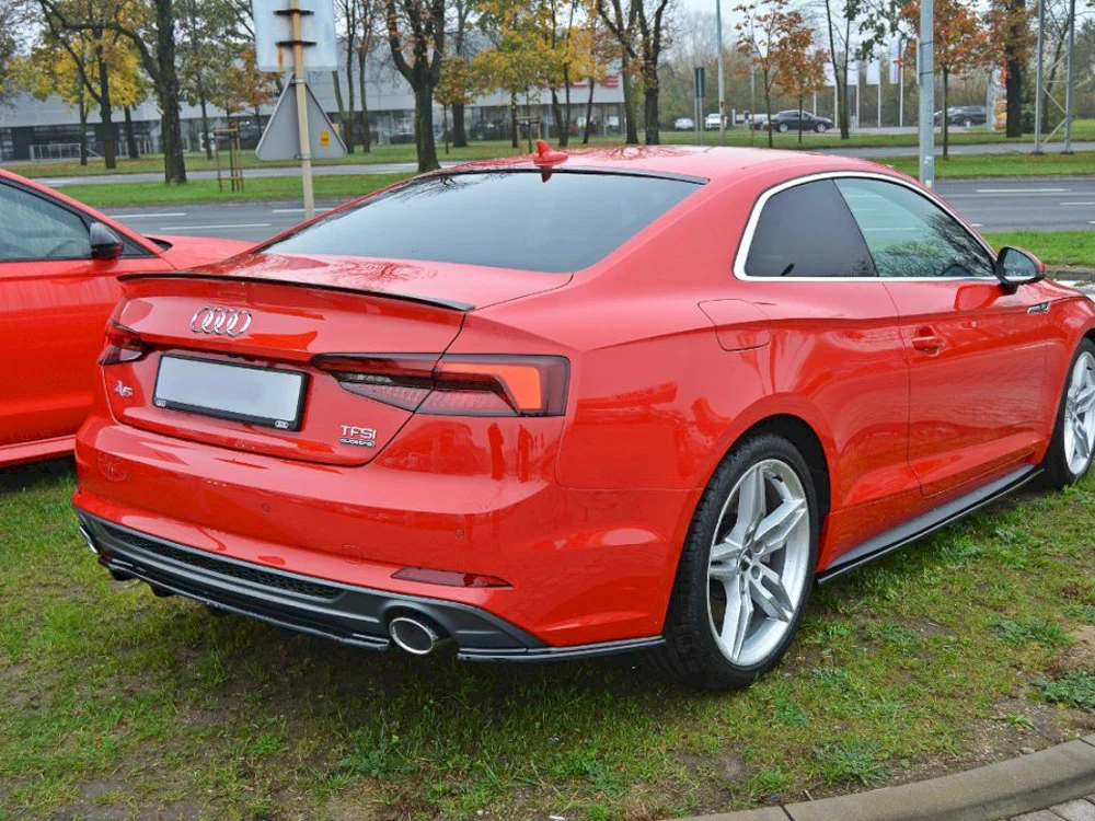 Maxton Design Central Rear Splitter For Audi A5 S-Line F5 Coupe (With a Vertical Bar) - Image 2