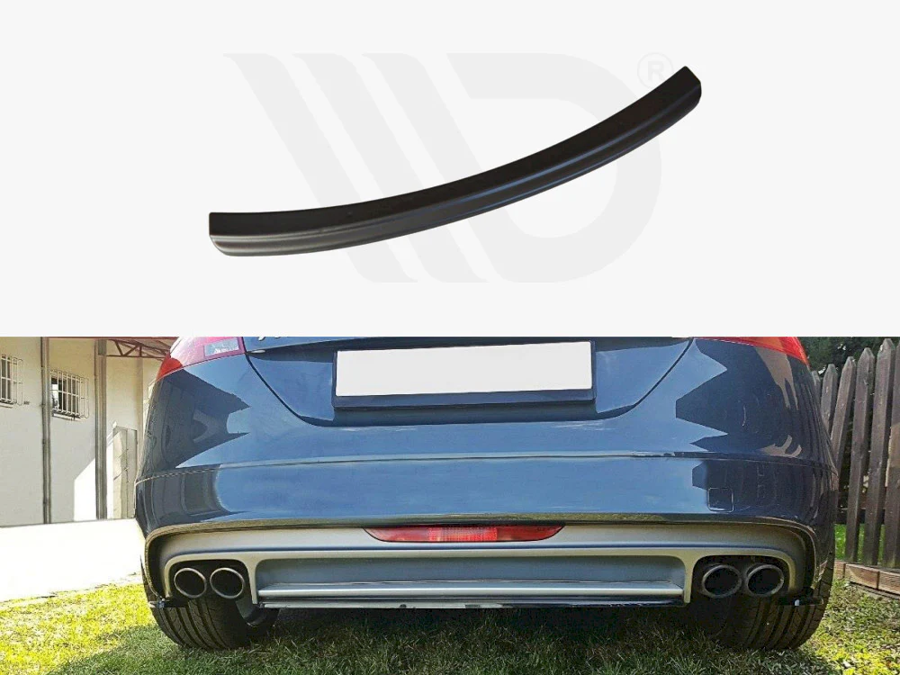 Maxton Design Central Rear Splitter for Audi TTS MK2 8J (2008-2014)