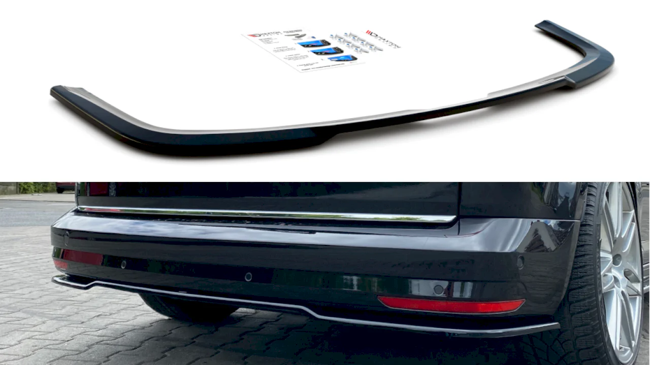 Maxton Design Central Rear Splitter for Volkswagen Caddy MK4 (2015-2020)