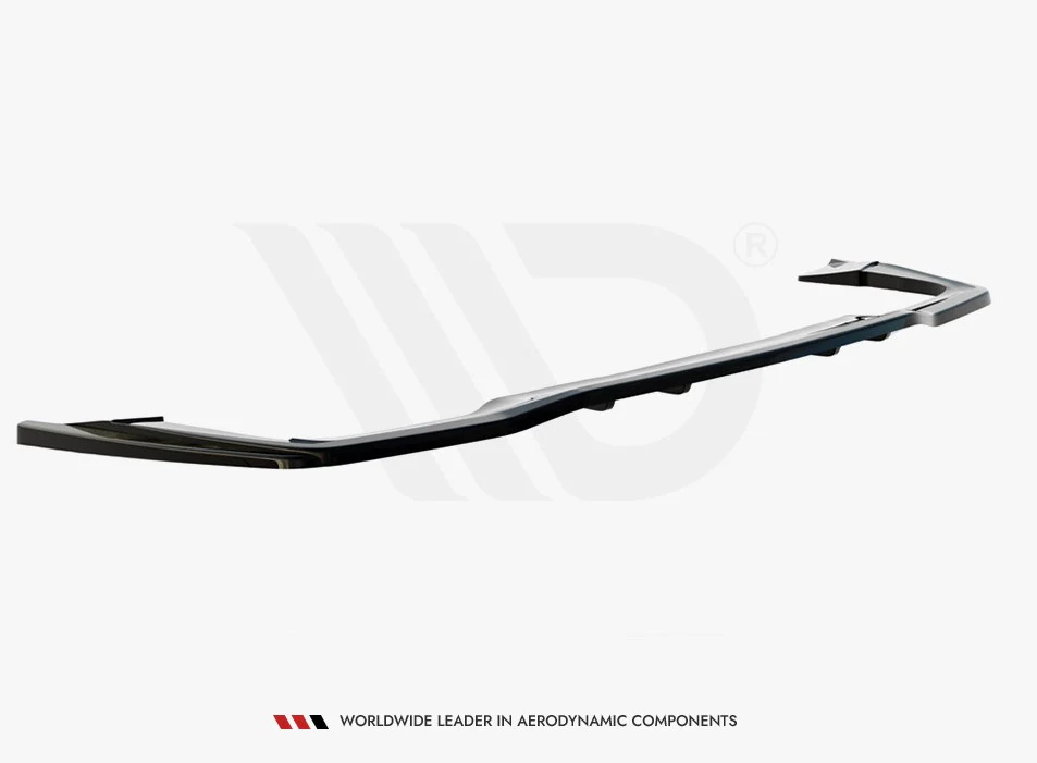 Maxton Design Central Rear Splitter (Vertical Bars) Mercedes-AMG C 63AMG Coupe C205 Facelift (2018-2021) - Image 3