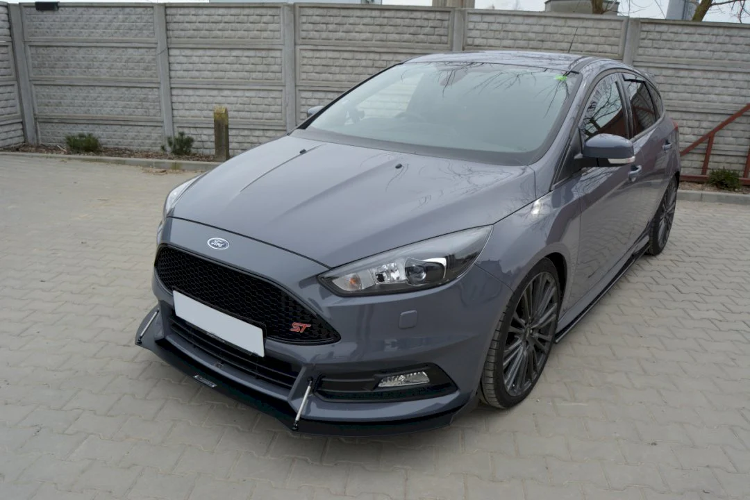 Maxton Design Front Racing Splitter V.2 For Ford Focus ST MK3 Facelift Model (2015-2018) - Image 4