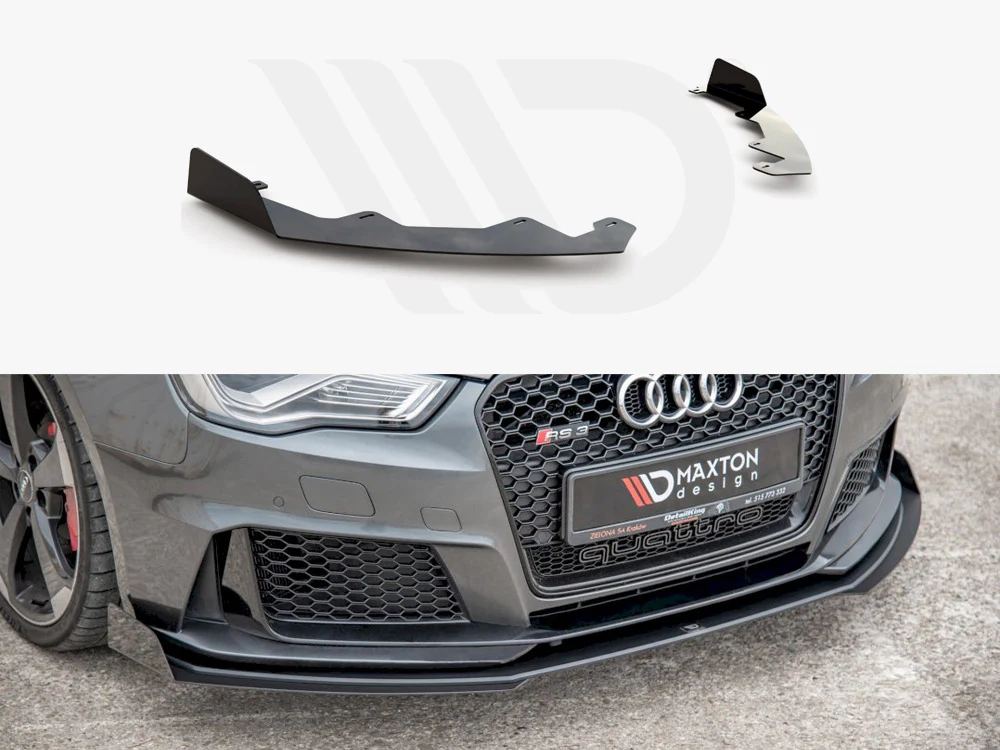 Maxton Design Front Splitter Flaps for Audi RS3 8V Sportback (2015-2016)