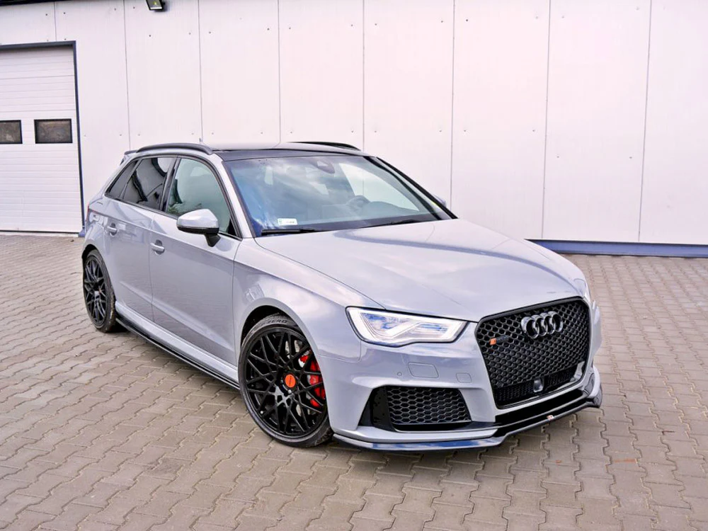 Maxton Design Front Splitter V.1 for Audi RS3 8VA Sportback Pre-Facelift (2015-2016) - Image 2