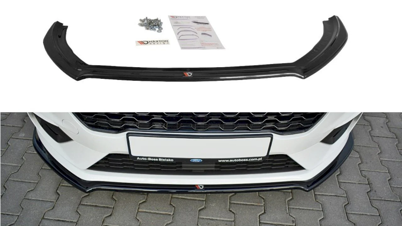 Maxton Design Front Splitter V.1 for Ford Fiesta MK8 ST & ST-LINE (2018+)