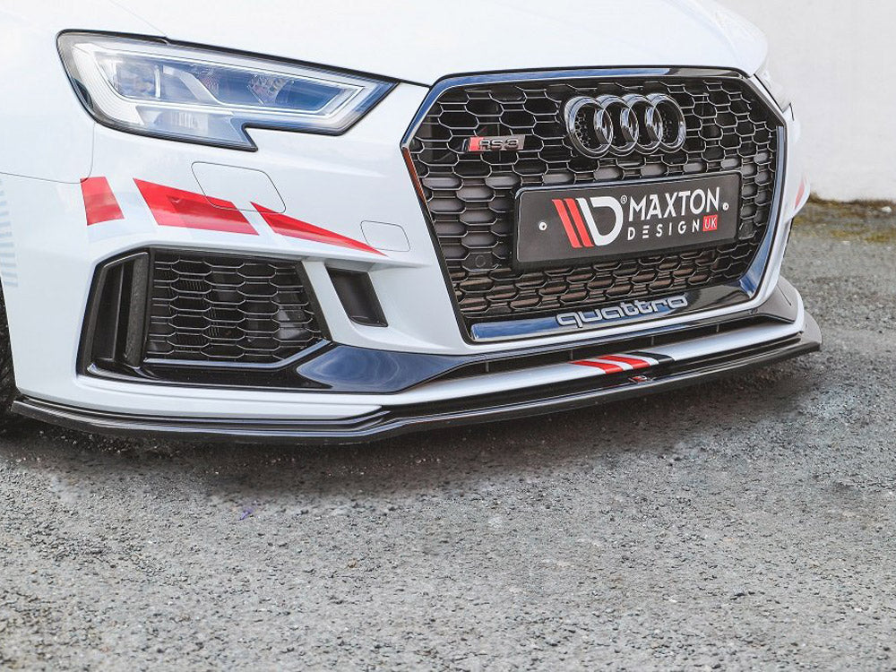 Maxton Design Front Splitter V.2 for Audi RS3 8V Sportback Facelift (2017-2021) - Image 2