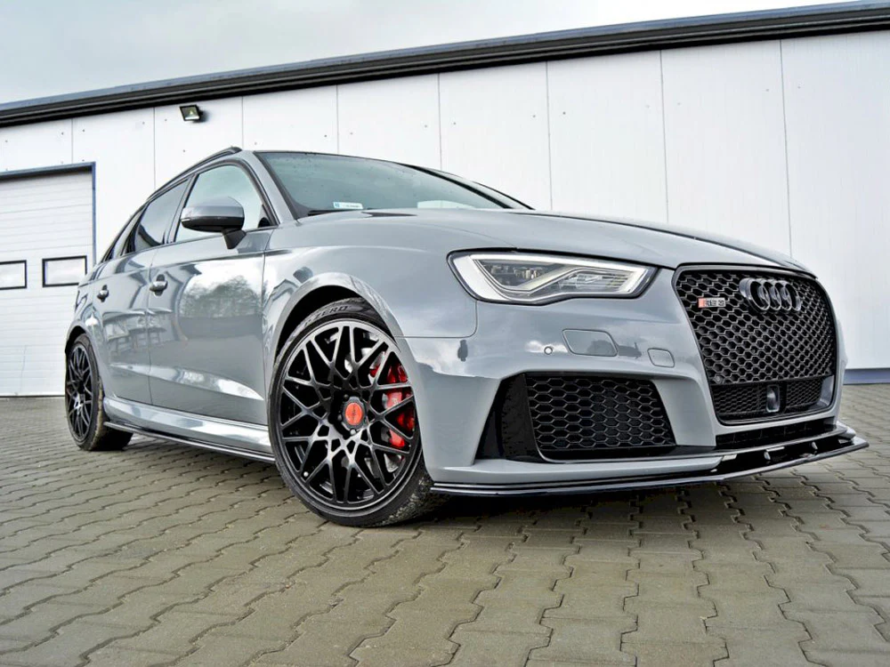 Maxton Design Front Splitter V.2 for Audi RS3 8VA Sportback Pre-Facelift (2015-2016) - Image 2