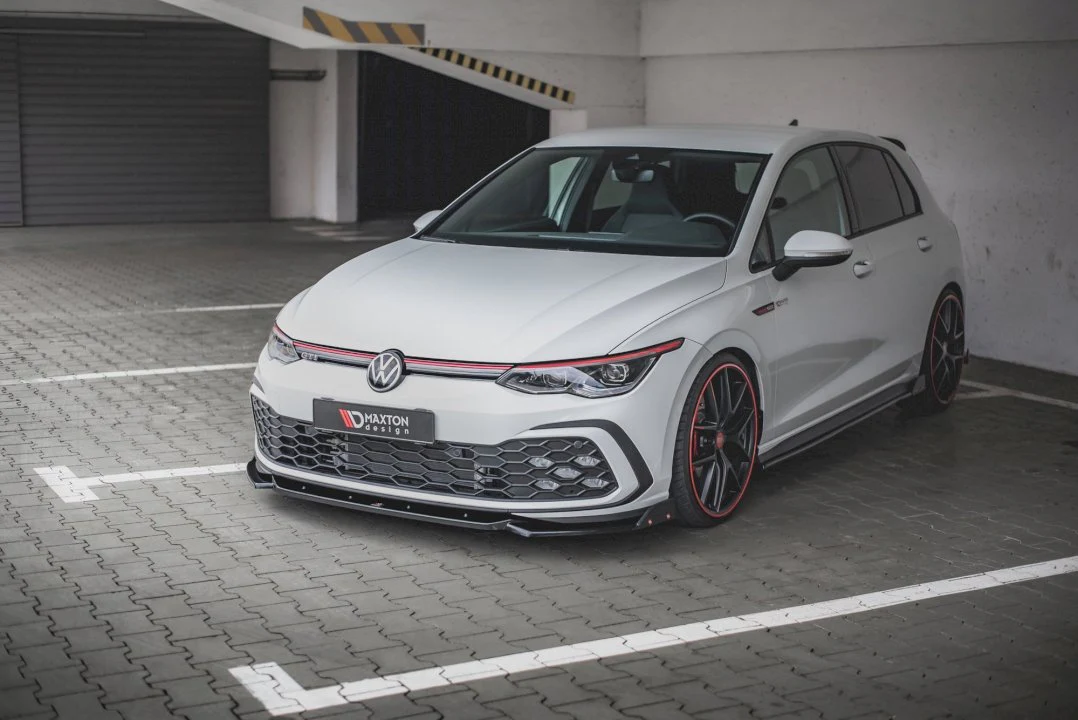 Maxton Design Front Splitter V.2 + Flaps for Volkswagen Golf MK8 GTI (2020+) - Image 5