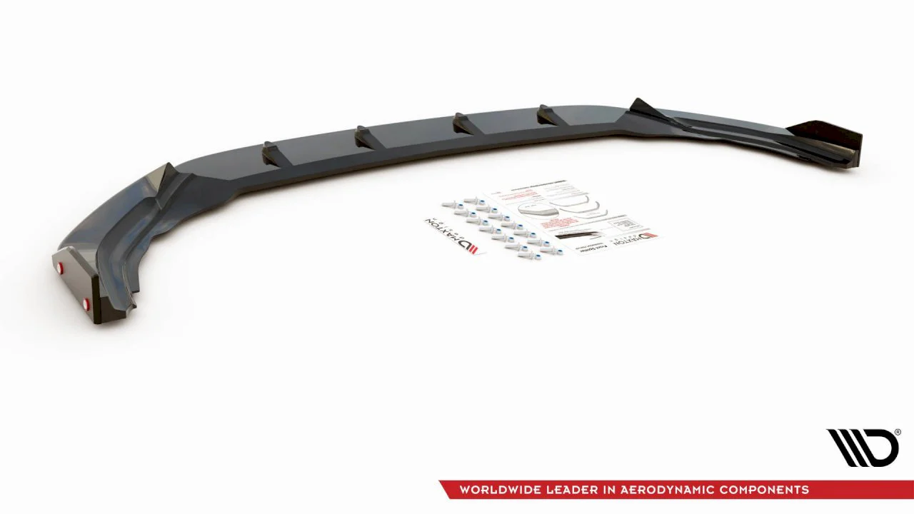 Maxton Design Front Splitter V.2 + Flaps for Volkswagen Golf MK8 R (2020+) - Image 6