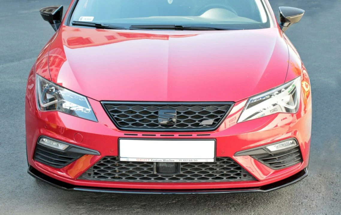 Maxton Design Front Splitter V.2 for Seat Leon MK3.5 Cupra/FR (2017-2019) - Image 2