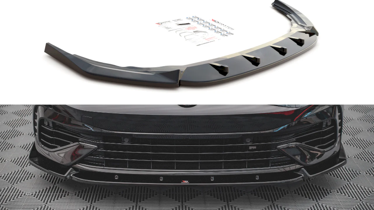 Maxton Design Front Splitter V.2 for Volkswagen Golf MK8 R (2020+)