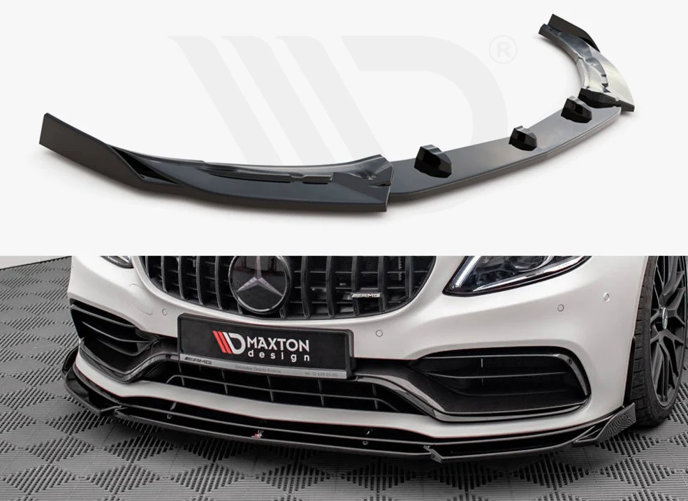Maxton Design Front Splitter V.2 Mercedes-AMG C63 Coupe C205 Facelift (2018-2021)
