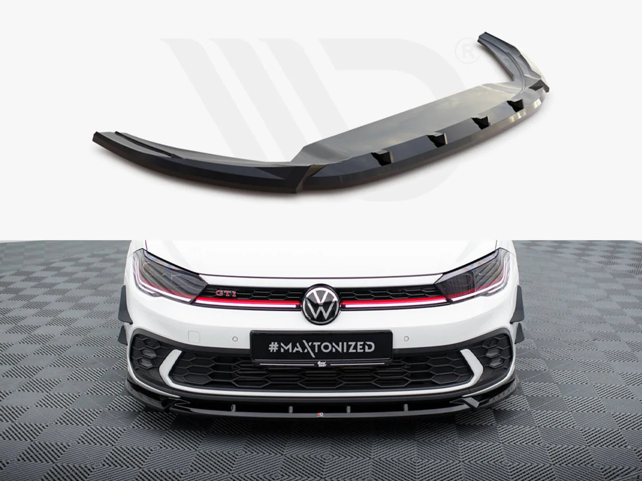 Maxton Design Front Splitter V.2 Volkswagen Polo Gti Mk6 Facelift