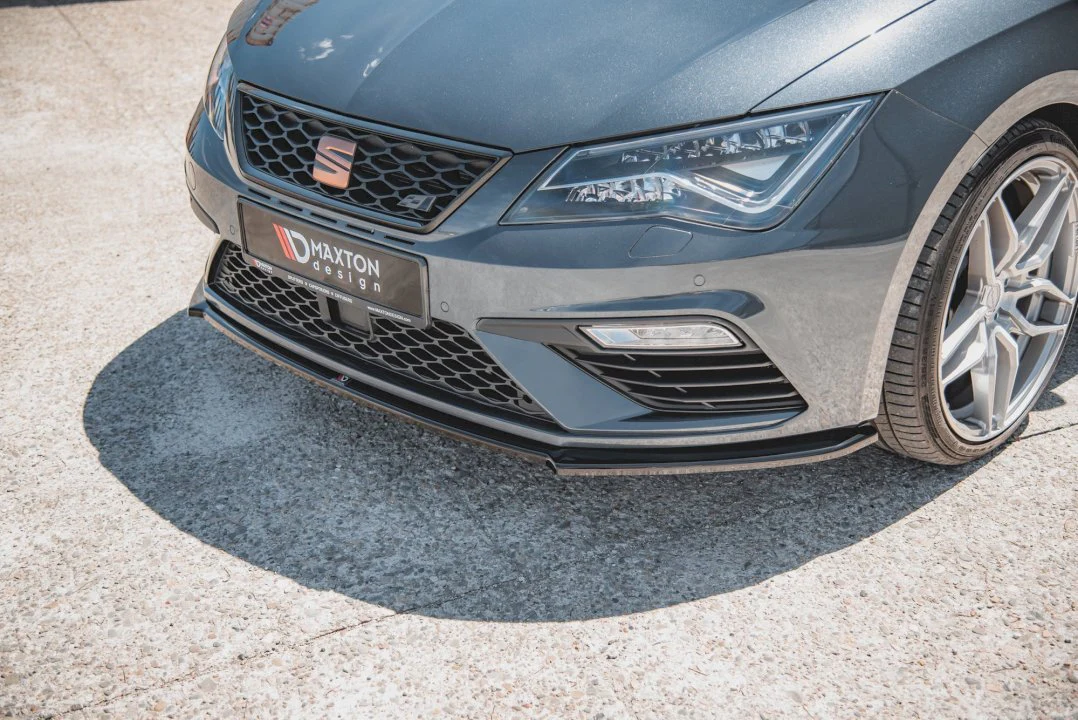 Maxton Design Front Splitter V.4 for Seat Leon MK3.5 Cupra/FR (2017-2019) - Image 3