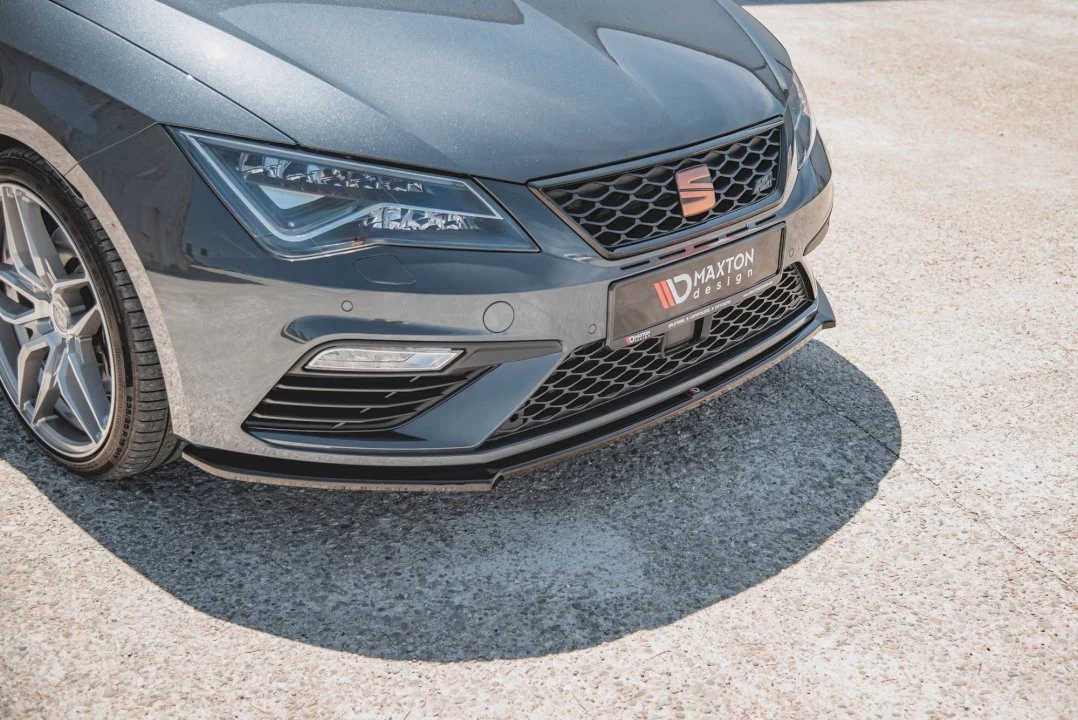 Maxton Design Front Splitter V.4 for Seat Leon MK3.5 Cupra/FR (2017-2019) - Image 4