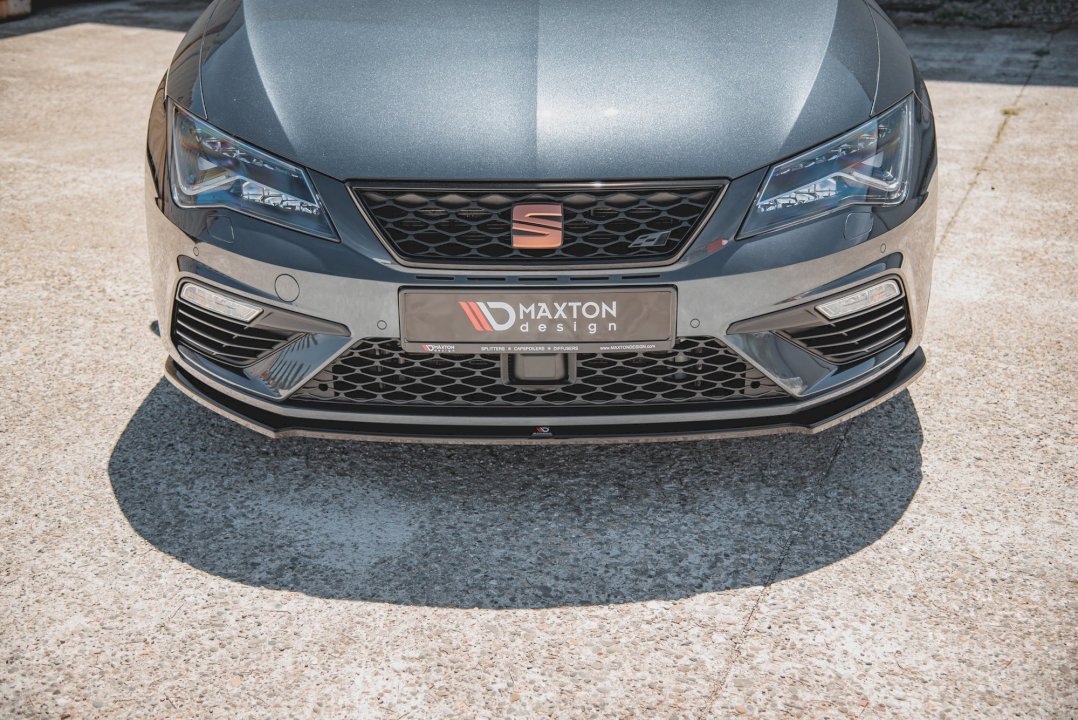 Maxton Design Front Splitter V.4 for Seat Leon MK3.5 Cupra/FR (2017-2019) - Image 5