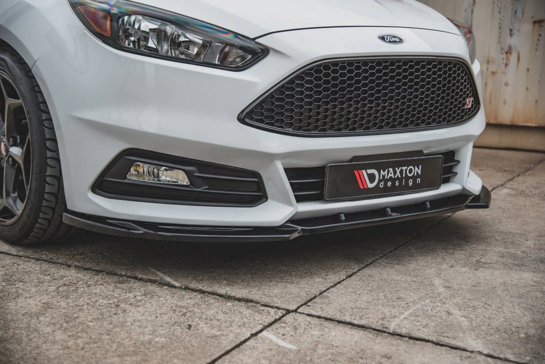 Maxton Design Front Splitter V.5 for Ford Focus ST MK3 Facelift Model (2015-2018) - Image 2